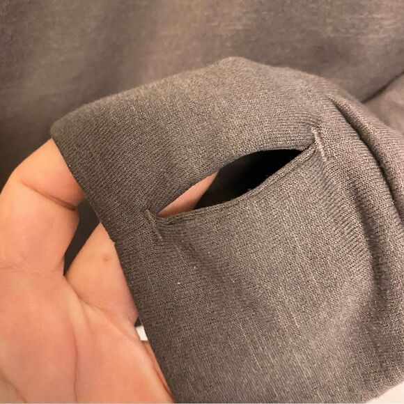 Nike Therma fleece crop Running Top AT4204-266 CREW LONG SLEEVE brown L - Picture 10 of 11